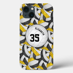 Black Gold Mannschaft Geschenke Mädchen Volleyball Case-Mate iPhone Hülle