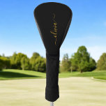 Black Gold Modernes Script Giron Monogram Name Golf Headcover<br><div class="desc">Black and Gold Simple Script Monogram Name Golf Driver Cover. Das macht den perfekten 16 Geburtstag,  Hochzeit,  Brautparty,  Jubiläum,  Babydusche oder Junggeselinnen-Abschied Geschenk für jemanden,  der Lieben glamourösen Luxus und schicke Stile.</div>