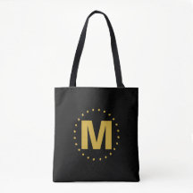 Black Gold Monogram