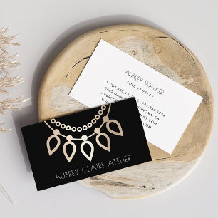 Black & Gold Necklace-Logo   Schmuckdesign Visitenkarte