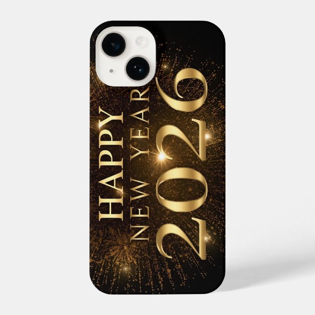 black gold new year phone case iPhone hülle (Rückseite)