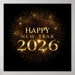 black gold new year poster 2026