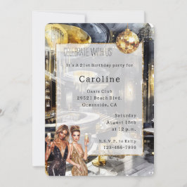 Black Gold Night Party Giro del Malcantone Einladung