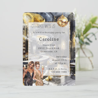 Black Gold Night Party Giro del Malcantone Einladung