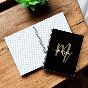 Black Gold Office Professional Notizbuch