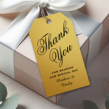 Black Gold Personalisiert Dankeschön Gastgeschenk