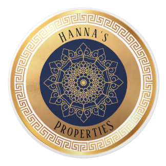 Black Gold Personalisiert Keramikknauf