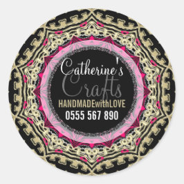 Black+Gold Pink: Aufkleber für Unternehmensprodukt