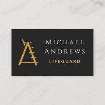 Black & Gold Rettungsschwimmer Hochstuhl Pool Sich