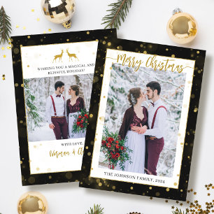 Black Gold Sparkle Frohe Weihnachten 2 Foto