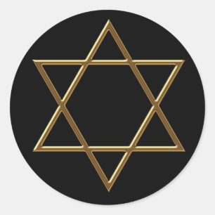 Black Gold Star von David Stickers