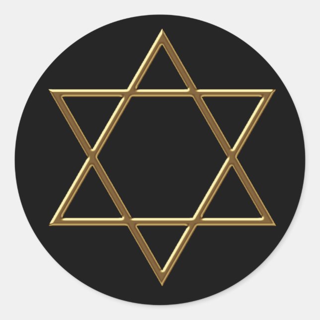 Black Gold Star von David Stickers (Vorderseite)