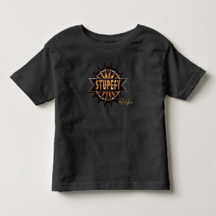 Black & Gold Stupefy Zauber Grafik Kleinkind T-shirt