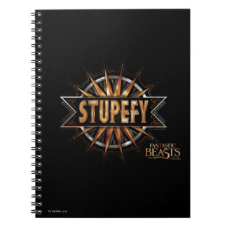Black & Gold Stupefy Zauber Grafik Notizblock
