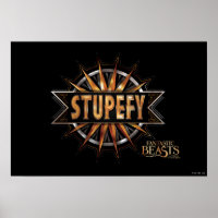 Black & Gold Stupefy Zauber Grafik