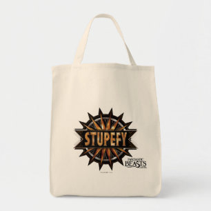 Black & Gold Stupefy Zauber Grafik Tragetasche