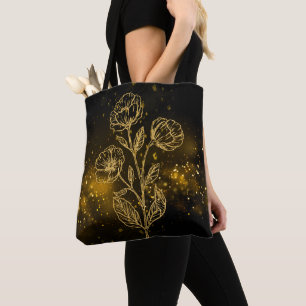 Black & Gold Tag Gold Blume