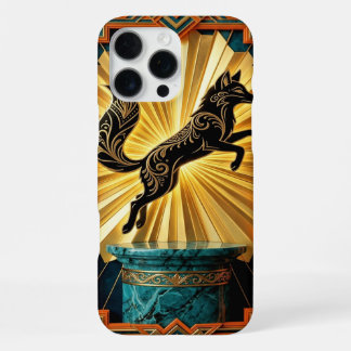 Black Gold Teal iPhone 16 Pro Max Case  Hülle