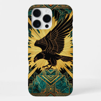 Black Gold Teal iPhone 16 Pro Max Case | Majestic  Hülle