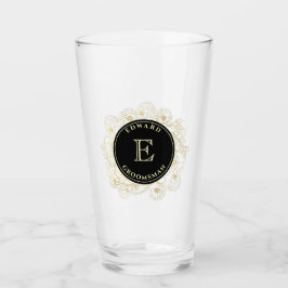 Black Gold Trauzeuge Pint Glass Gift Glas