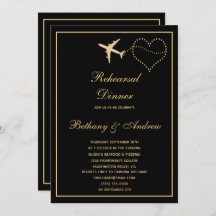 Black Gold Travel Wedding Probe Dinner