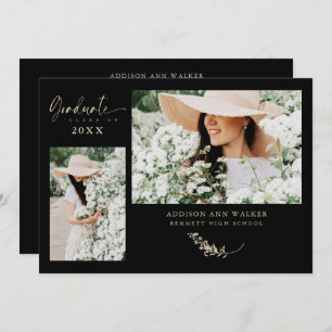 Black Gold Trendy Branches Abschluss 2 Fotos