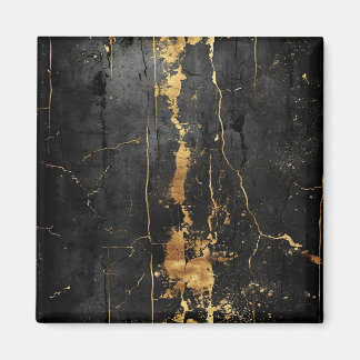 Black Gold Vintage Magnet