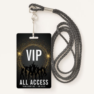 Black & Gold VIP All Access Konzert Ausweis