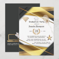 Black & Gold Virtual Graduation Party-Zertifikat