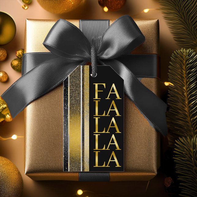 Black Gold Weihnachten La La Pattern#27 ID1009 Geschenkanhänger (Von Creator hochgeladen)