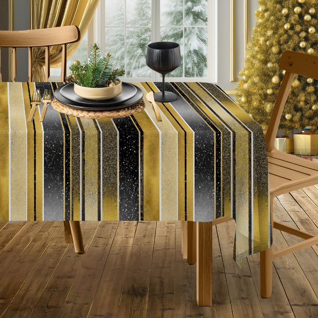 Black Gold Weihnachten La La Pattern#27 ID1009 Tischdecke (Von Creator hochgeladen)
