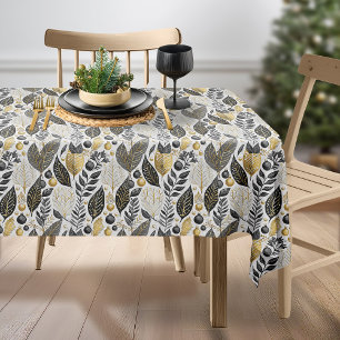 Black Gold Weihnachten Merry Pattern#21 ID1009 Tischdecke