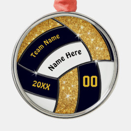 Black Gold White, Volleyball Ornamente personalisi