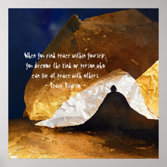 Black Gold Yoga Meditation Instructor Reiki Master Poster (Vorne)