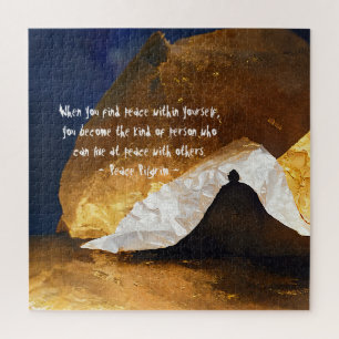 Black Gold Yoga Meditation Instructor Reiki Master Puzzle