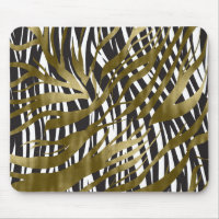 Black & Gold Zebra Print Safari Chic Glamour