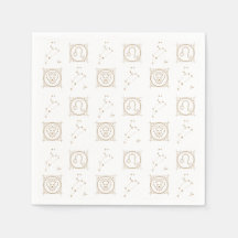 Black & Gold Zodiac Leo Astrologie Star Sign Squar