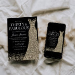 Black Golden Dress Womans 30. Geburtstag Party Einladung<br><div class="desc">Black Golden Dress Womans 30. Geburtstag Party - 30 und fabelhafte Variationen der Einladung und passende Artikel in unserem Shop</div>