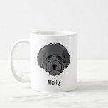 Black Goldendoodle Dog Kaffeetasse<br><div class="desc">Celebrate your furry friend every day with this gorgeous Goldendoodle mug,  personalized with your dog's name. 

Makes the perfect gift for the goldendoodle dog mom or dog dad that has everything!</div>