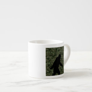 Black Gone Squatchin Woodland Digital Camouflage Espressotasse