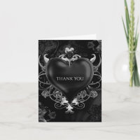 Black Gothic Romance Liebe Heart Wedding Vielen Da