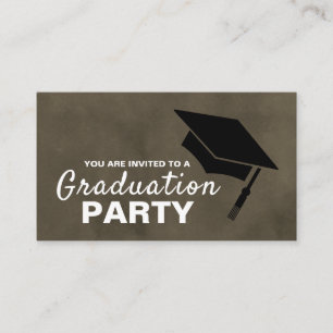 Black Grad Cap, Einladung zur Graduiertenparty