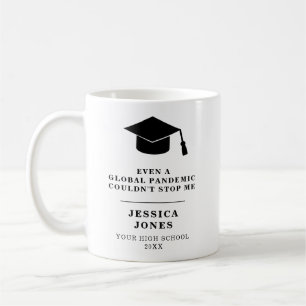 Black Graduation Cap Class of 2021 Pandemic Kaffeetasse