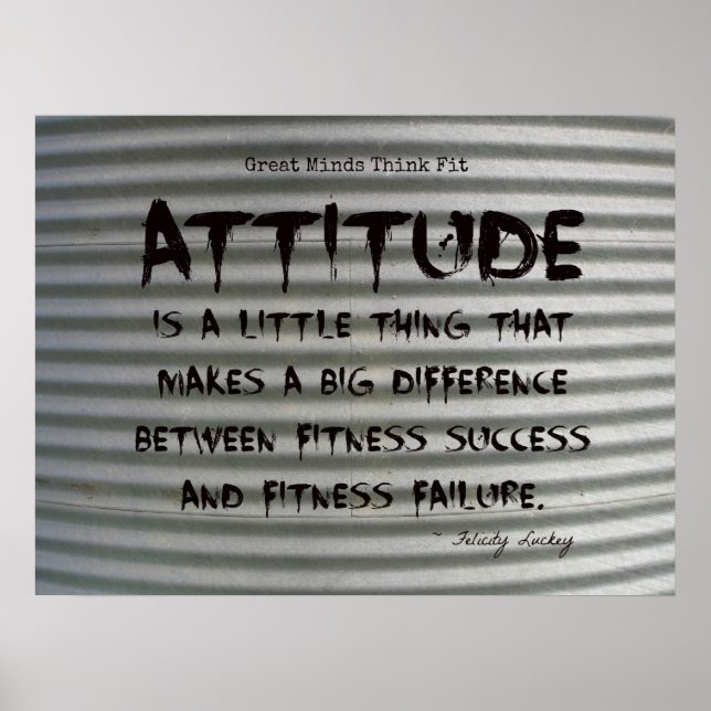 Black Graffiti auf Corrugated Iron Fitness Poster! Poster (Vorne)