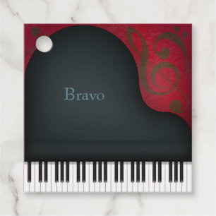 Black Grand Piano Elegantes Musikfestival Geschenkanhänger