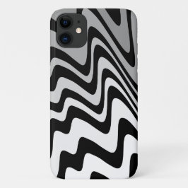 Black, gray and white zigzag Case-Mate iPhone hülle