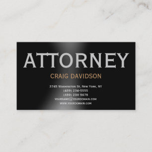 Black Gray Anwältin auf Law Business Card Visitenkarte