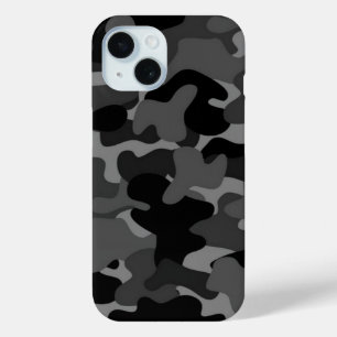 Black Gray Camouflage Case-Mate iPhone Hülle