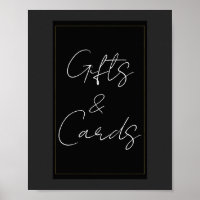 Black Gray Gold Moderne Minimal Geschenke & Karten