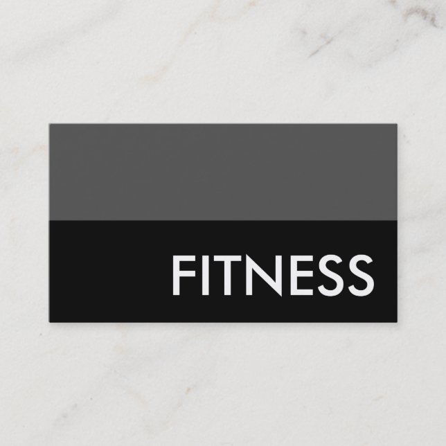 Black Gray Moderne Beruflich Sport Business Card Visitenkarte (Vorderseite)
